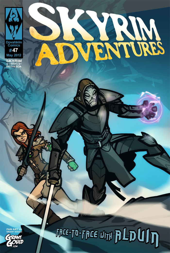 Skyrim adventures comic cover By grantgoboom d4xrqr2